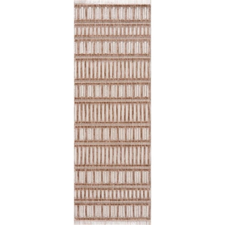 Rlm Distribution 2 ft. 7 in. x 7 ft. 2 in. Chelsea Yeager Runner Rug, Brown HO3665663